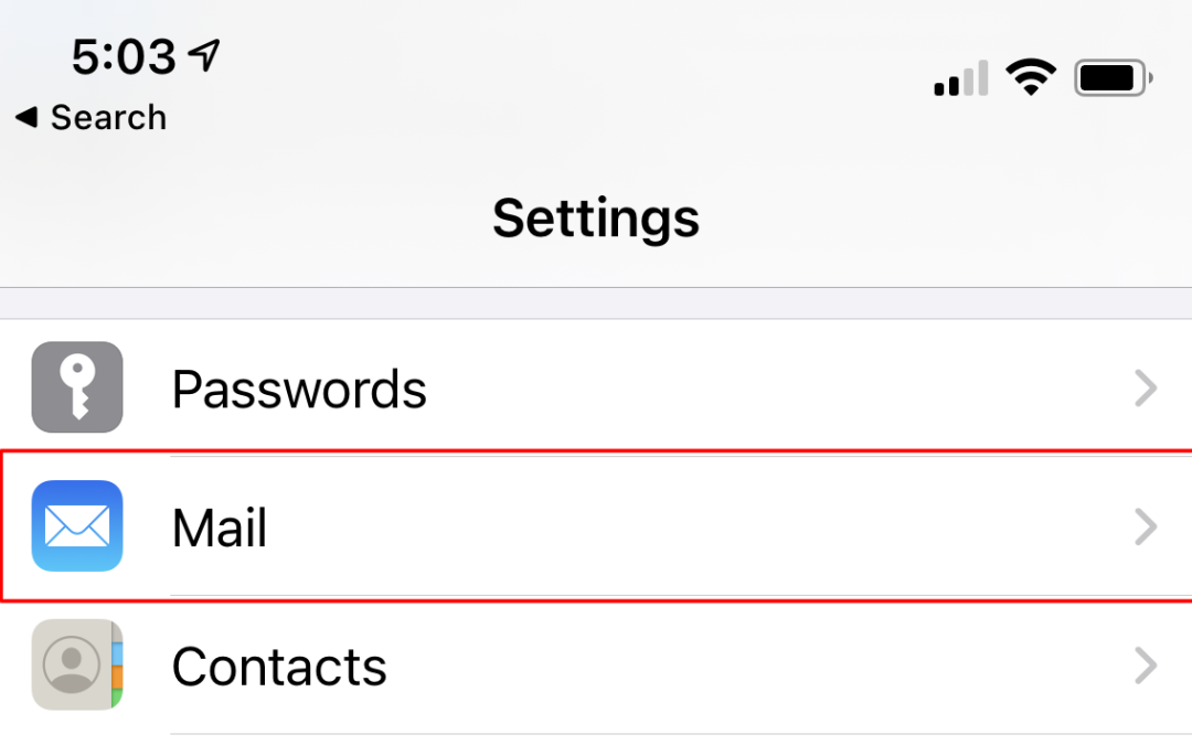 How to change IMAP email account to iPhone